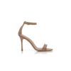 CHAOS Beige Patent Leather Ankle Strap Sandals