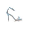 CHAOS Light Blue Satin Ankle Strap Sandals