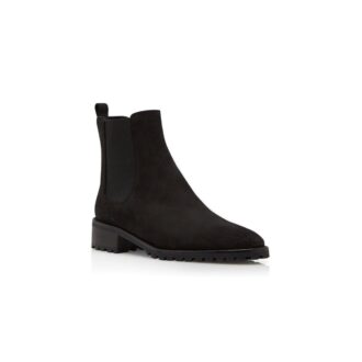 CHELATA Black Suede Chelsea Boots