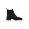 CHELATA Black Suede Chelsea Boots