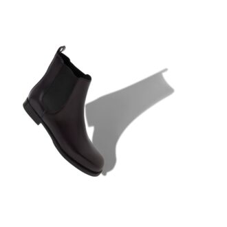 CHELSA Black Calf Leather Chelsea Boots
