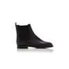 CHELSA Black Calf Leather Chelsea Boots