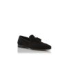 CHESTER Black Suede Tassel Loafers