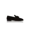 CHESTER Black Suede Tassel Loafers