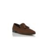 CHESTER Brown Suede Tassel Loafers