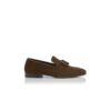 CHESTER Brown Suede Tassel Loafers