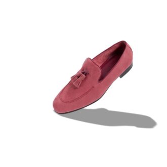 CHESTER Dark Pink Suede Loafers