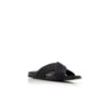 CHILTERN Black Natural Weave Flat Sandals