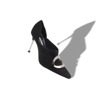 chusmi black suede buckle detail shoe booties 2 330x330 - CHUSMI Black Suede Buckle Detail Shoe Booties