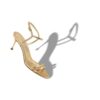 CIAGALO Gold Nappa Leather Ankle Strap Sandals