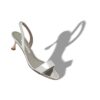 CUPISANPLA Silver Calf Leather Slingback Sandals