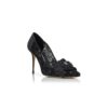 DANCENY Black Lace Jewel Embellished Pumps