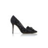 DANCENY Black Lace Jewel Embellished Pumps
