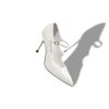 DELFI White Patent Leather Mary Jane Pumps