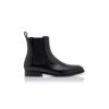 DELSA Black Calf Leather Ankle Boots