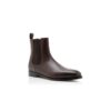 DELSA Brown Calf Leather Ankle Boots