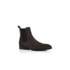 DELSA Brown Suede Ankle Boots