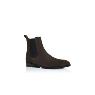 DELSA Brown Suede Ankle Boots