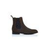 DELSA Brown Suede Ankle Boots