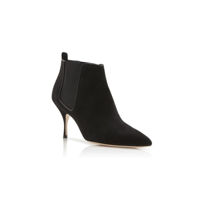 DILDI Black Suede Ankle Boots