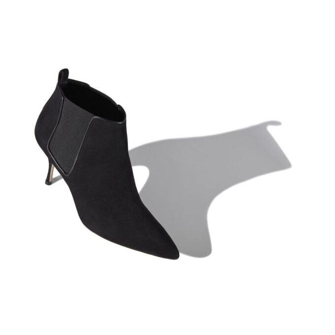 DILDI Black Suede Ankle Boots