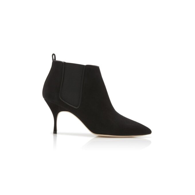 DILDI Black Suede Ankle Boots