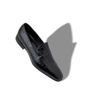 DJAN Black Calf Leather Loafers