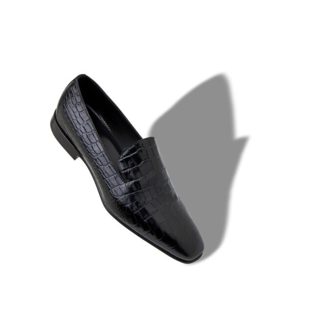 DJAN Black Calf Leather Loafers