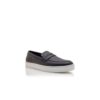 ELLIS Black Calf Leather Slip-On Loafers