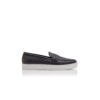 ELLIS Black Calf Leather Slip-On Loafers