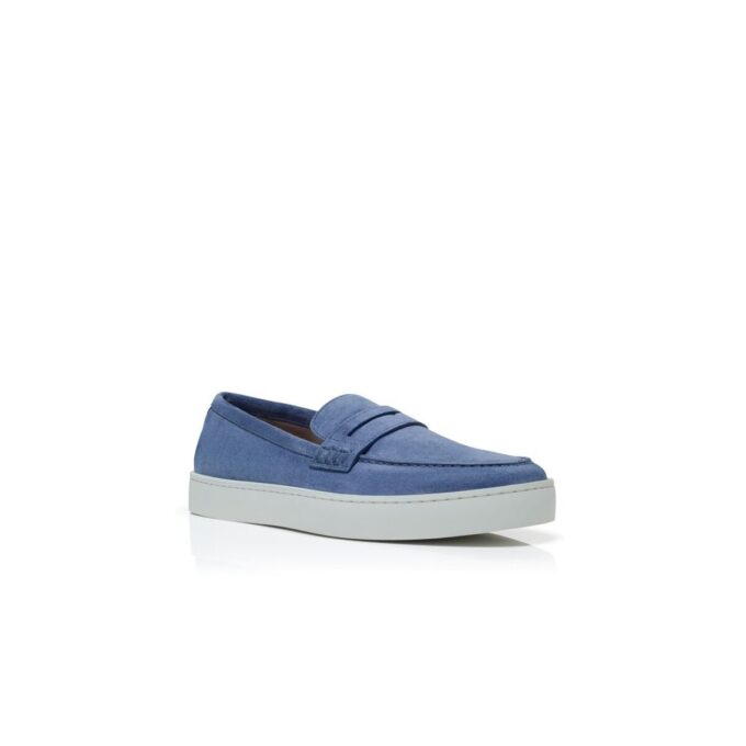 ELLIS Blue Suede Slip-On Loafers