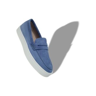 ELLIS Blue Suede Slip-On Loafers