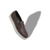 ELLIS Dark Brown Calf Leather Slip-On Loafers