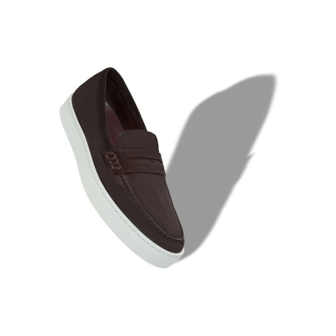 ELLIS Dark Brown Suede Slip-On Loafers