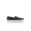 ELLIS Dark Green Calf Leather Slip-On Loafers