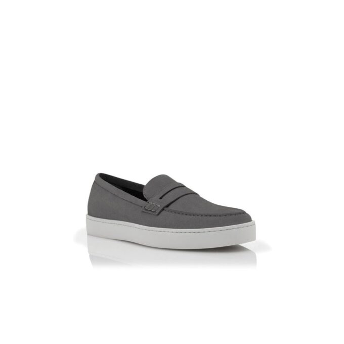 ELLIS Grey Suede Slip On Loafers