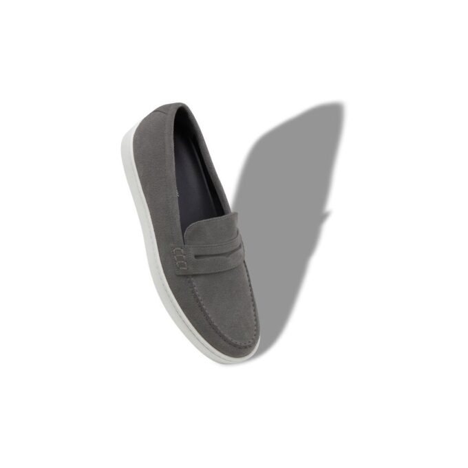 ELLIS Grey Suede Slip On Loafers