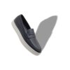 ELLIS Navy Blue Calf Leather Slip-On Loafers