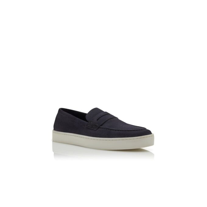 ELLIS Navy Blue Suede Slip-On Loafers