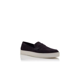 ELLIS Navy Blue Suede Slip-On Loafers