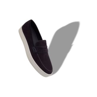 ELLIS Navy Blue Suede Slip-On Loafers