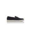 ELLIS Navy Blue Suede Slip-On Loafers