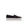 ELLIS Navy Blue Suede Slip-On Loafers