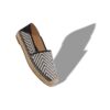 ESPADRA Black and White Raffia Espadrilles