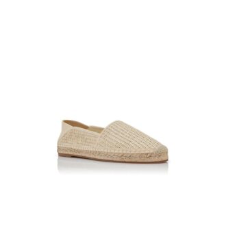 ESPADRA Light Cream Raffia Espadrilles