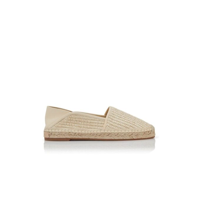 ESPADRA Light Cream Raffia Espadrilles