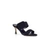 GABLE Black Suede Open Toe Mules