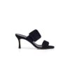 GABLE Black Suede Open Toe Mules