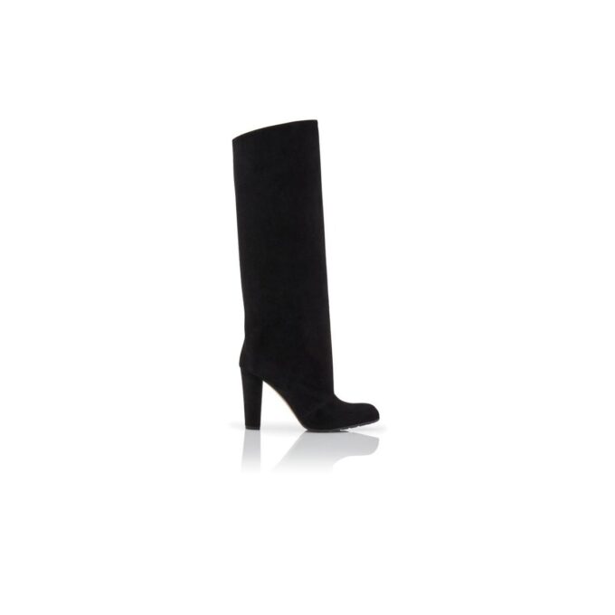GARDA Black Suede Knee High Boots