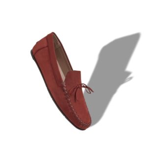 GARGANO Brown Nubuck Leather Driving Shoes